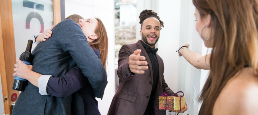 throwing a housewarming party after you move in